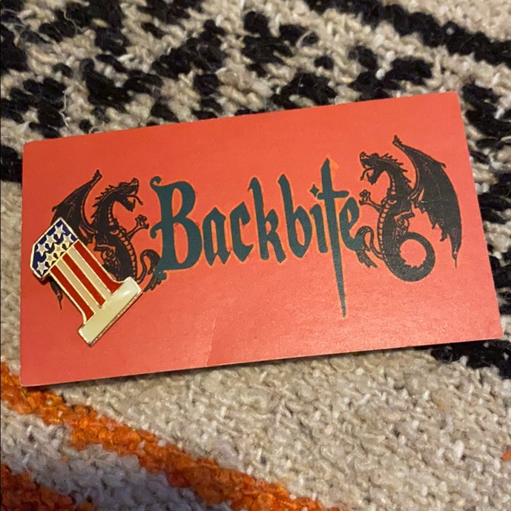 Backbite Vintage American Number One Enamel Pin